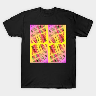 Rhubarb, Rhubarb pink and yellow modern trending T-Shirt